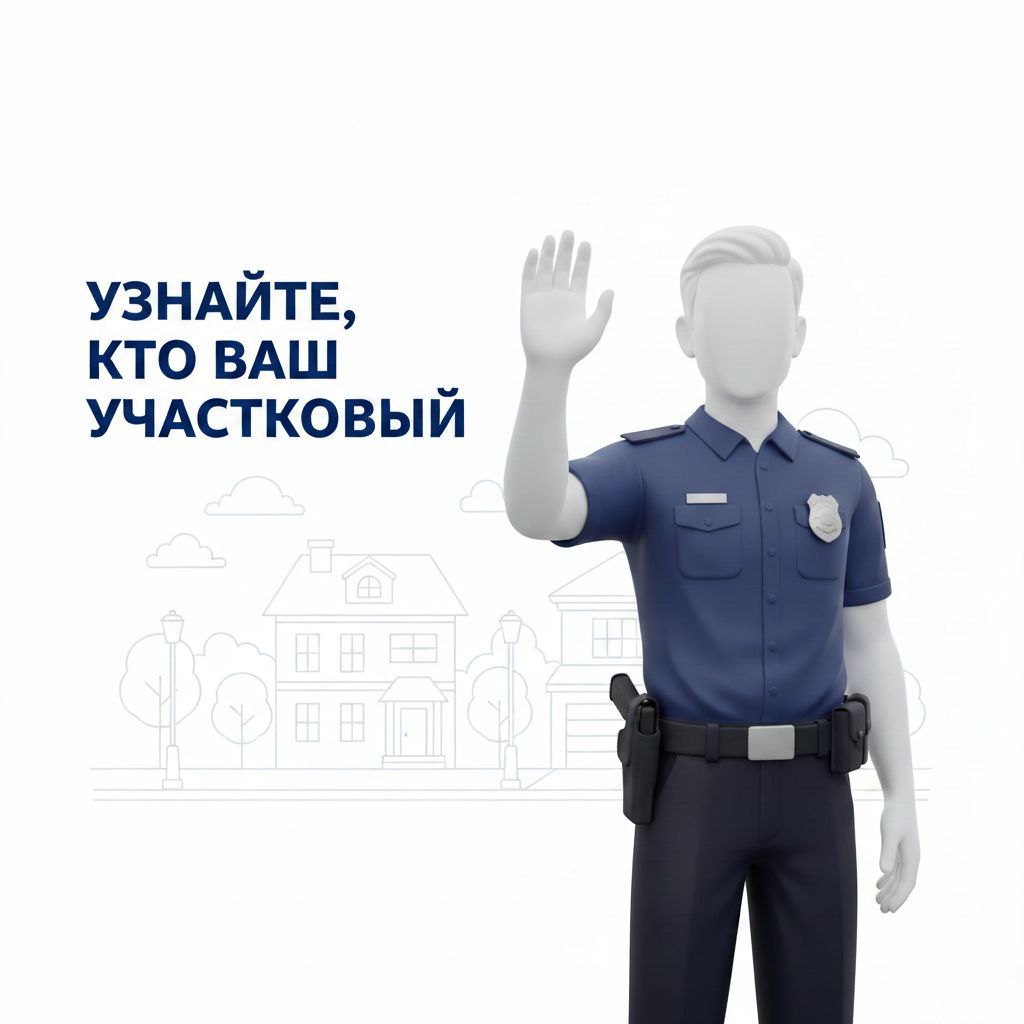 Узнайте, кто Ваш участковый.